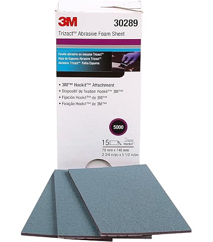 Amazon.com: 3M Trizact Hookit Foam Sheets, 30289, 2-3/4 in x 5 1/2